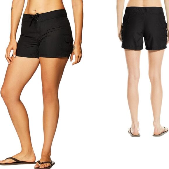 NWT Kanu Surf Women's Breeze Boardshort, Black, Size 6 - Picture 1 of 6